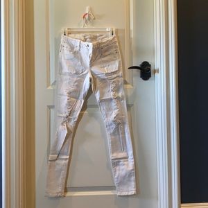 Joe’s Ripped White Jeans (looks wrinkled)